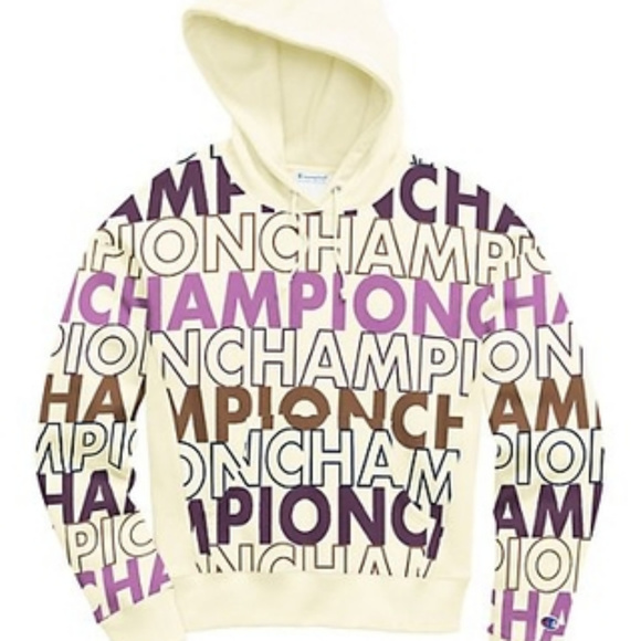 CHAMPION Printed Logo Hoodie - Picture 1 of 5